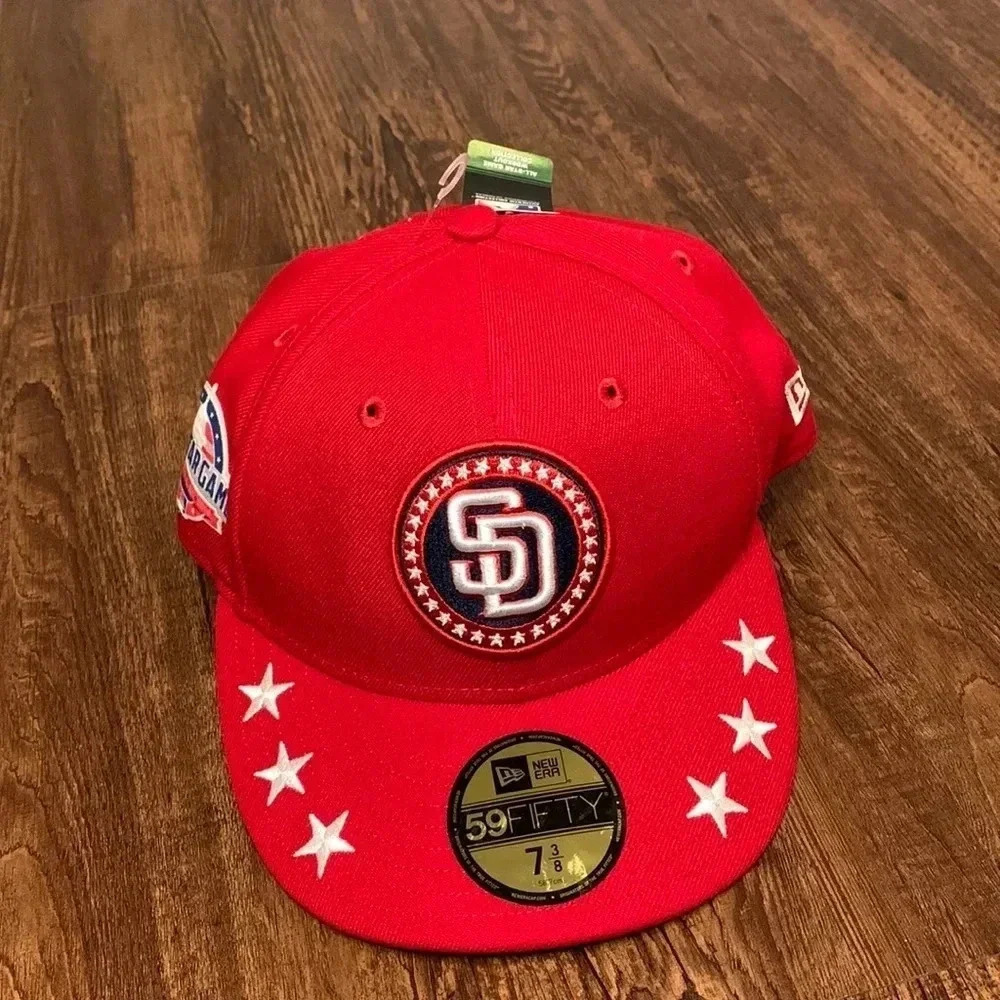 MLB 2018 All Star Game SD MLB All Star Fitted Baseball Cap 7 3/8 NWT